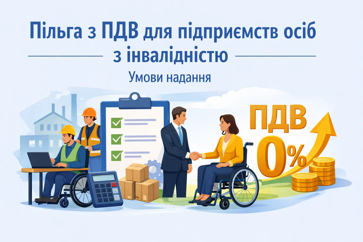Пільга з ПДВ для підприємств осіб з інвалідністю: умови надання