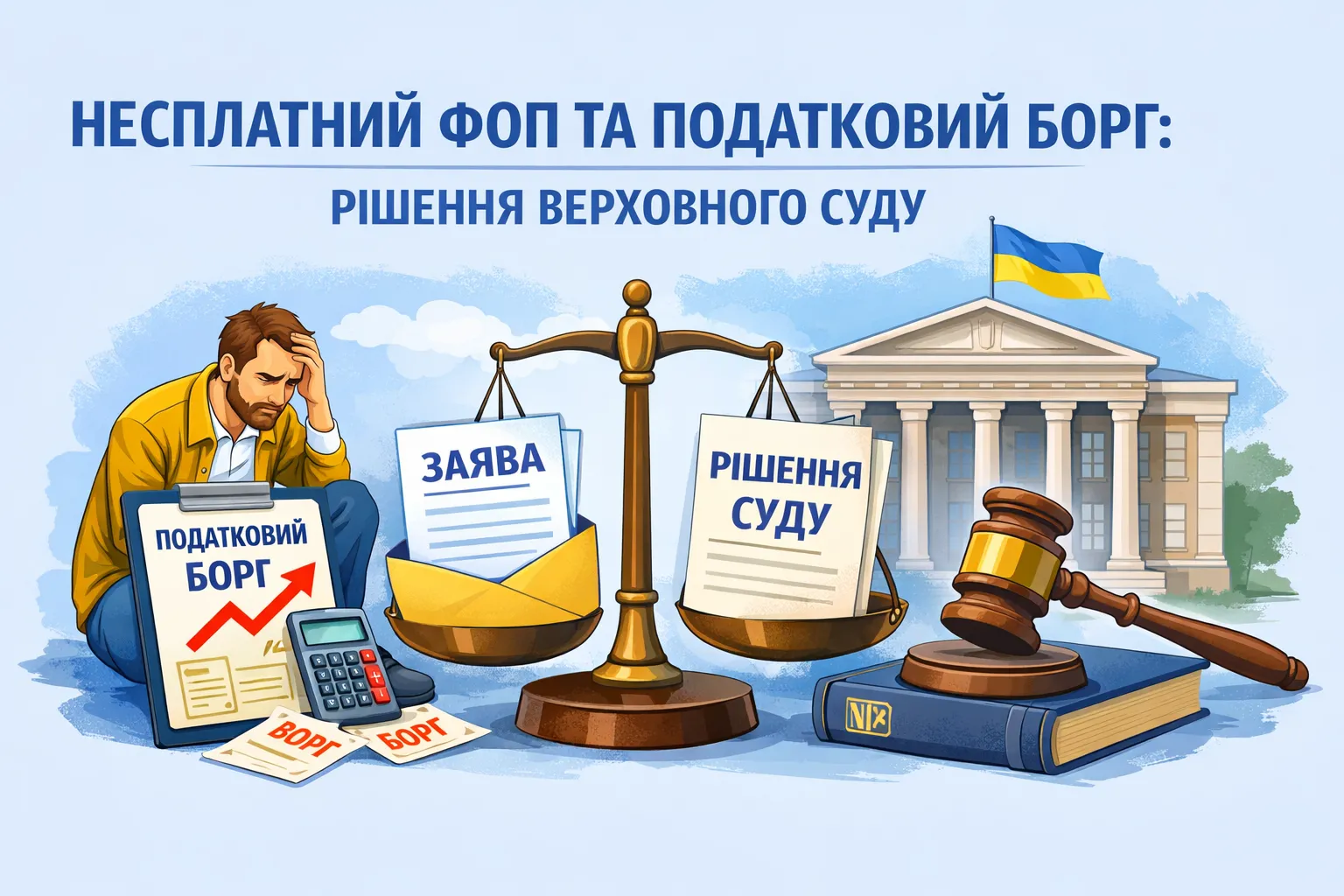 Податковий борг не списується автоматично: Верховний Суд визначив правила для неплатоспроможних ФОП