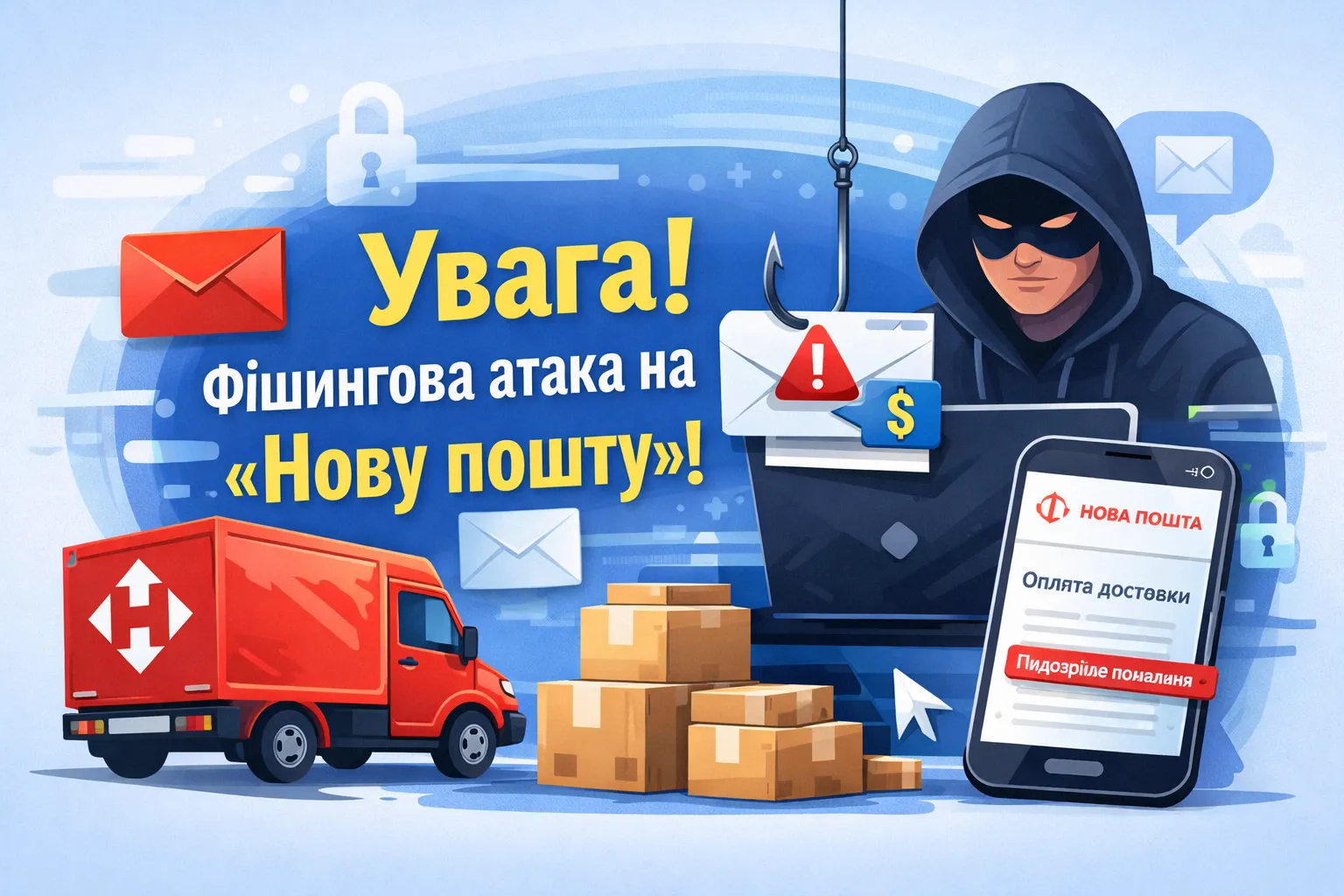 Увага! «Нова пошта» попереджає про фішингову атаку!