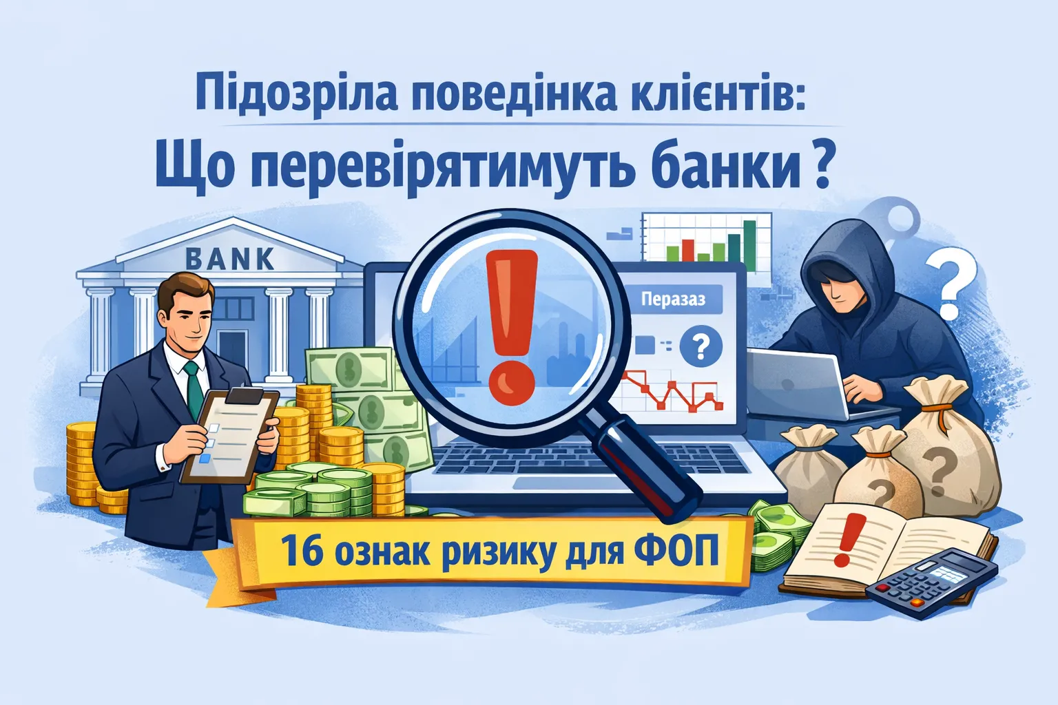 НБУ определил 16 признаков подозрительного поведения клиентов: что будут проверять банки и какие риски для ФЛП