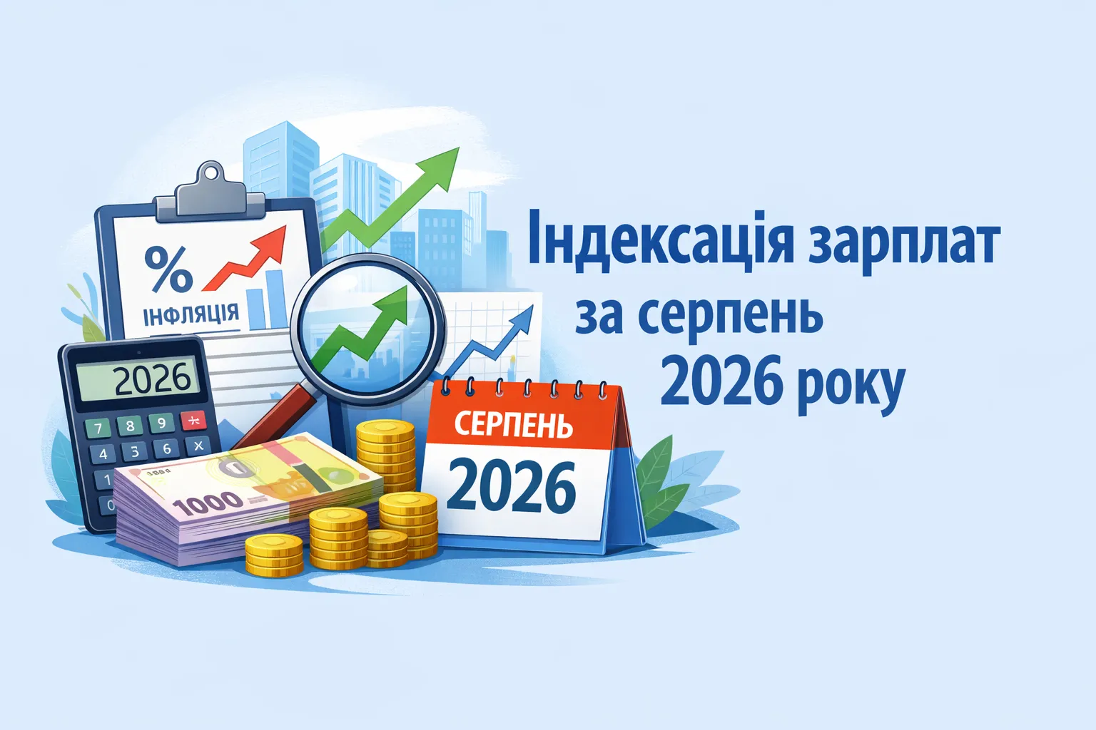 Індексуємо зарплату за серпень 2026 року