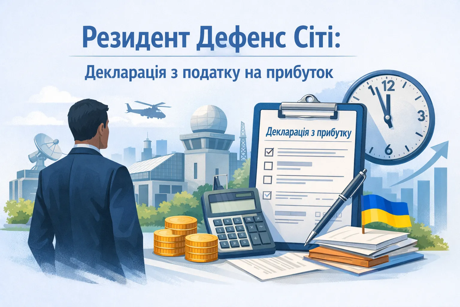 Резидент Дефенс Сіті: як і коли подавати декларацію з податку на прибуток