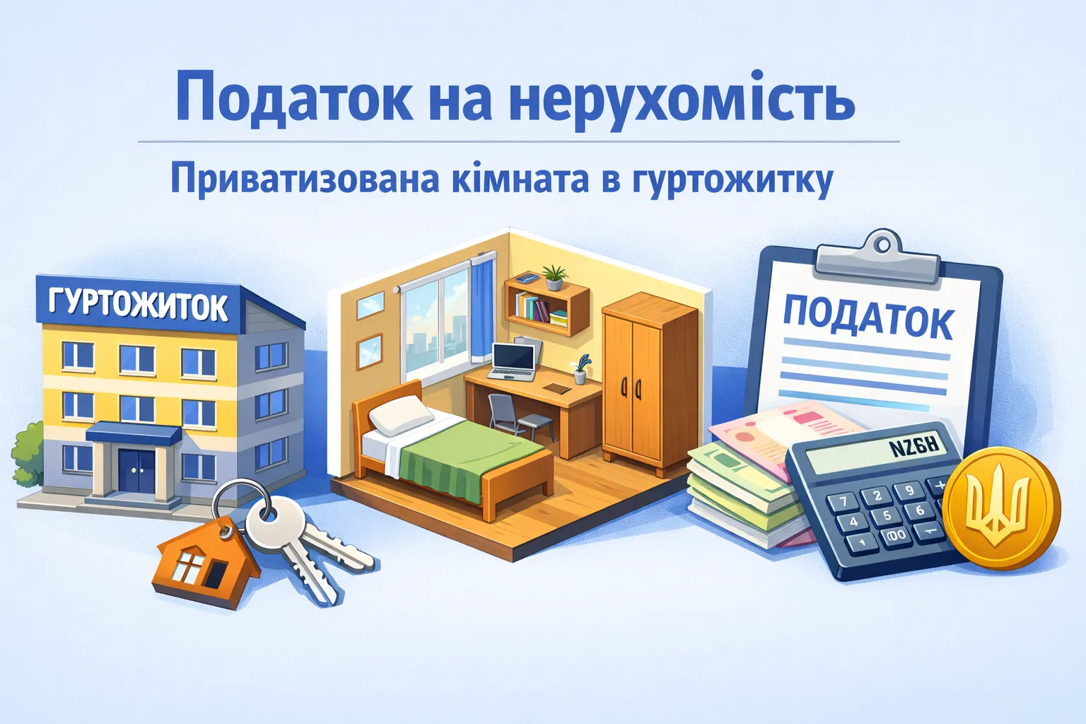 Податок на нерухомість: оподаткування приватизованої кімнати в гуртожитку