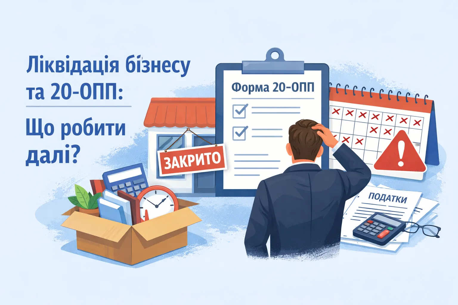Ліквідація бізнесу і 20-ОПП: що робити, якщо не встигли закрити об’єкти
