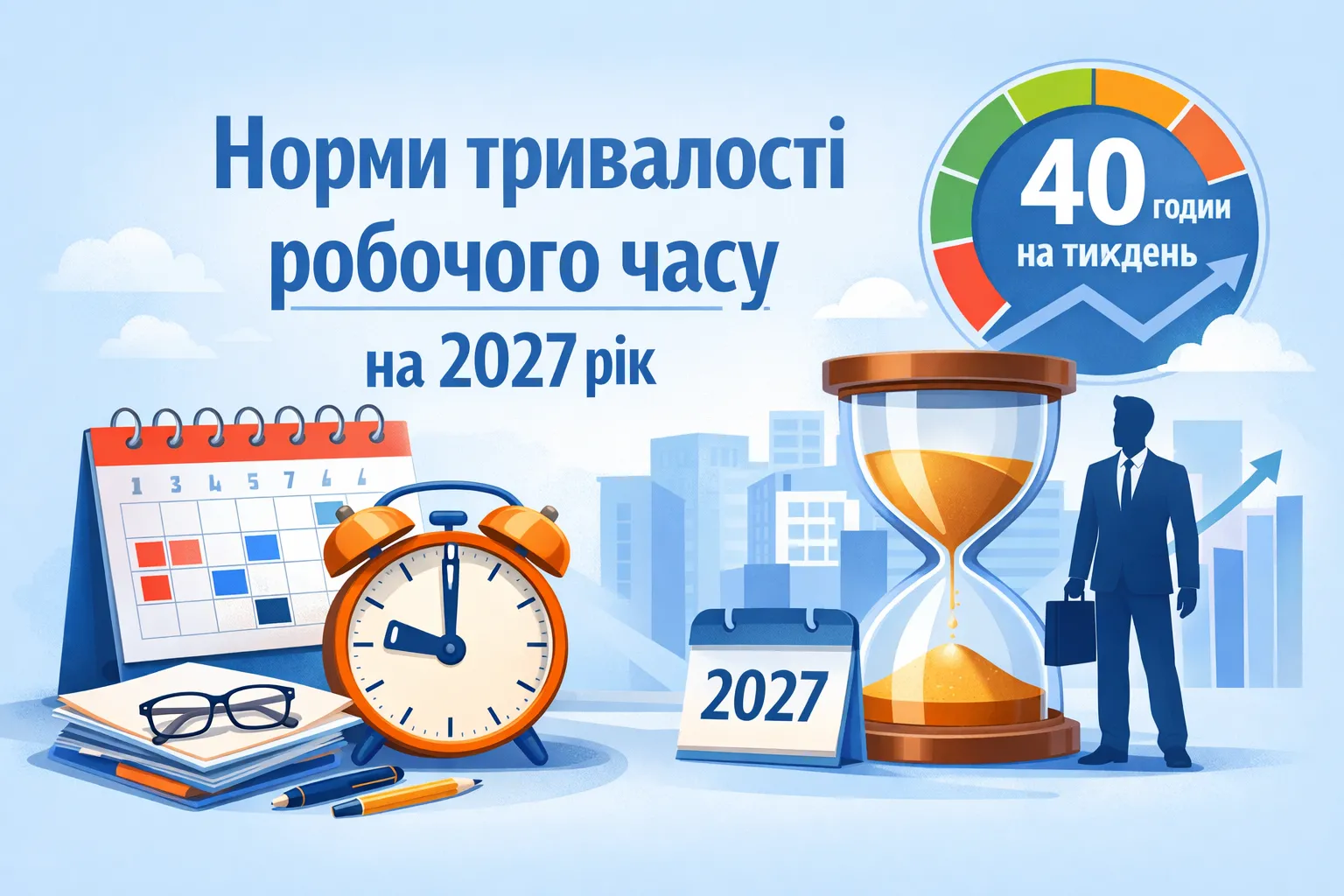 Норми тривалості робочого часу на 2027 рік