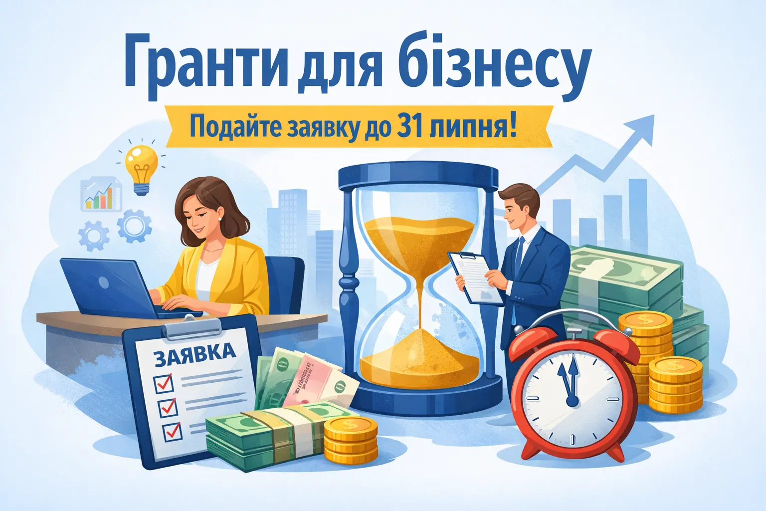 Встигніть подати заявку на гранти для бізнесу до 31 липня