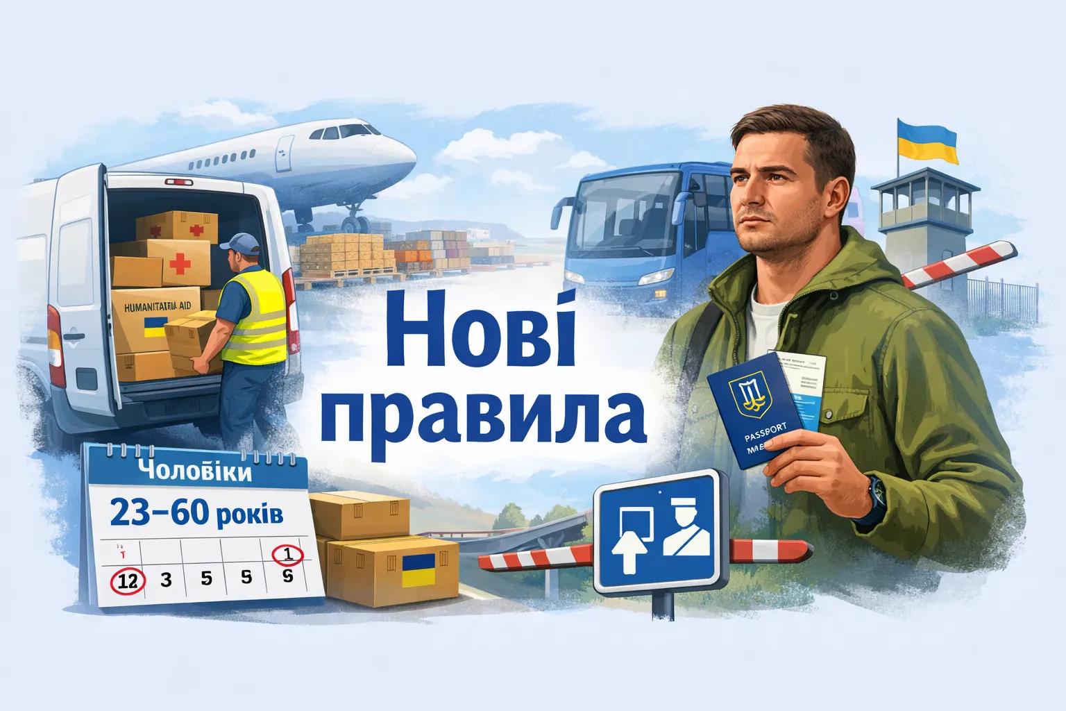 Гуманітарні перевезення і виїзд чоловіків 23–60 років: що змінив Кабмін