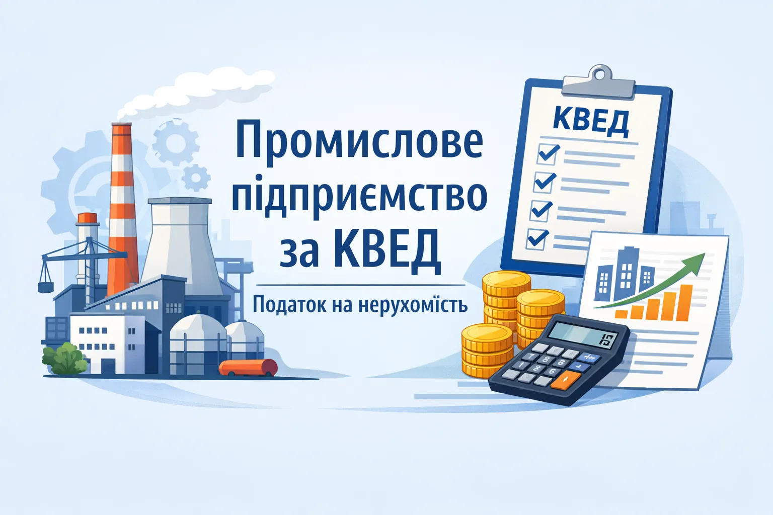 Промислове підприємство за КВЕД для цілей податку на нерухомість