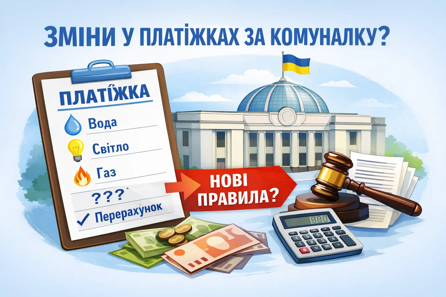 В Украине могут изменить платежки за коммуналку: что предлагают в Раде