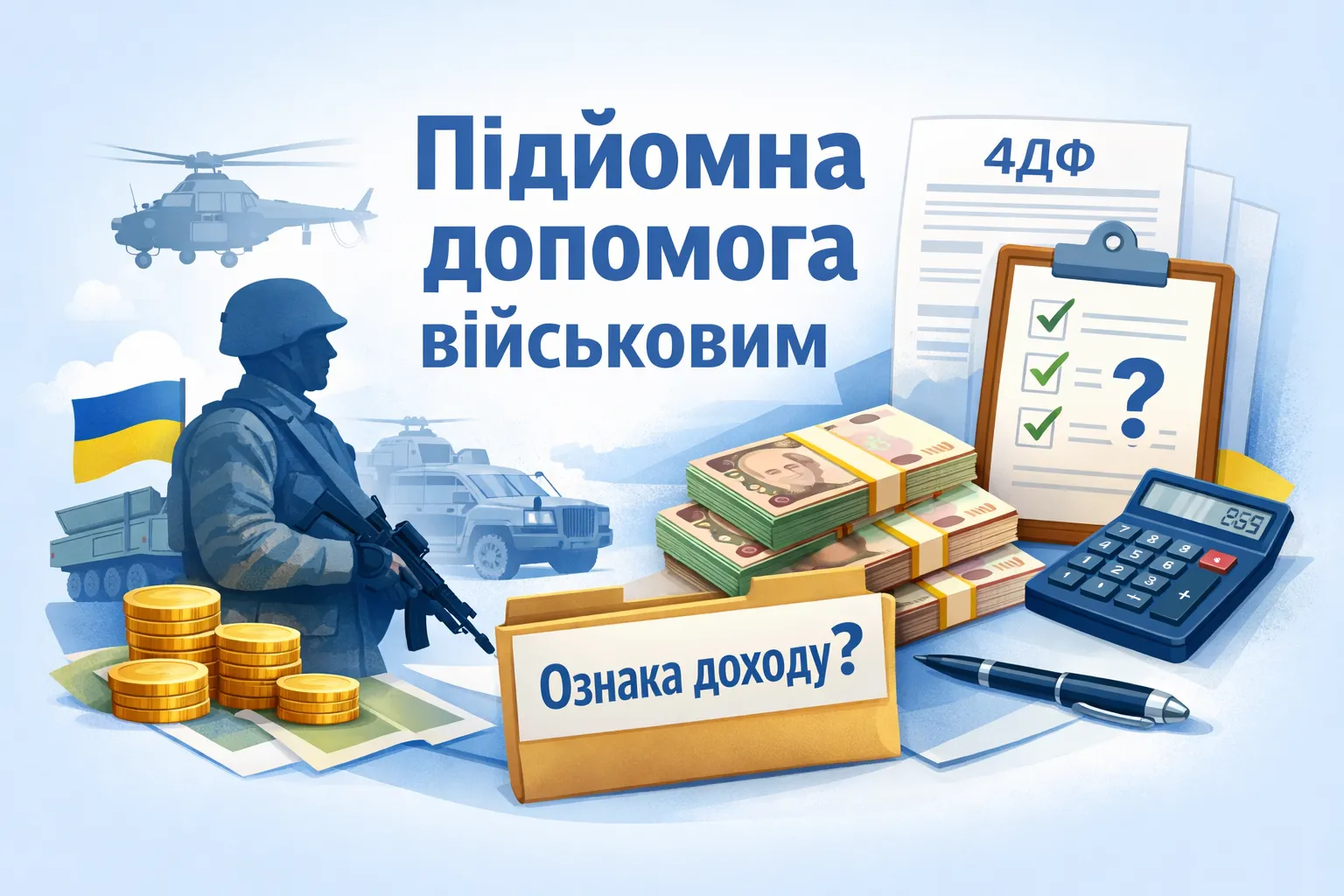 Підйомна допомога військовим у 4ДФ: яку ознаку доходу ставити