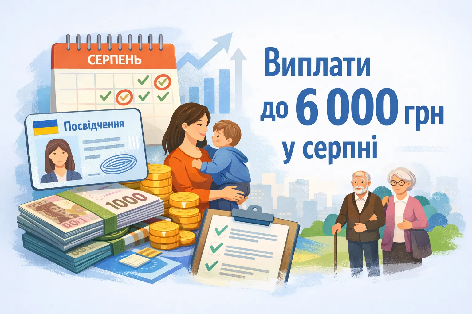 Українці можуть отримати до 6 тисяч гривень у серпні: кому нарахують виплати Українці можуть отримати до 6 тисяч гривень у серпні: кому нарахують виплати