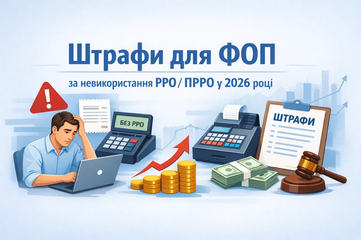 Штрафи ФОП за невикористання РРО / ПРРО у 2026 році