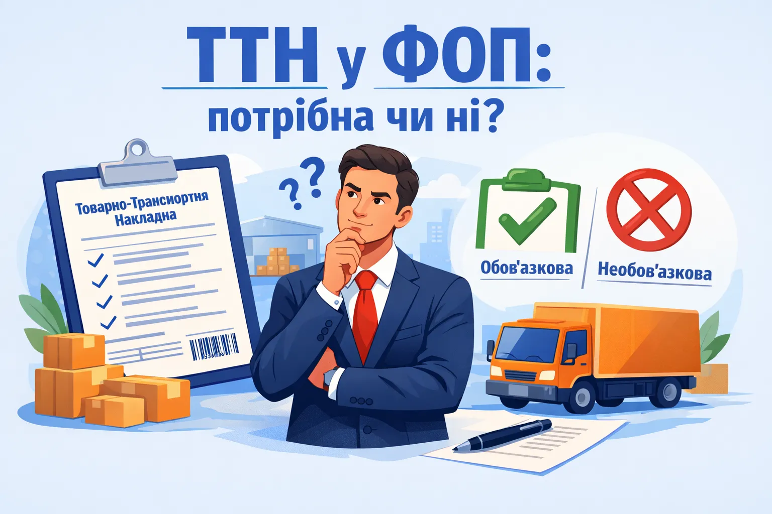 ТТН у ФОП: потрібна чи ні?