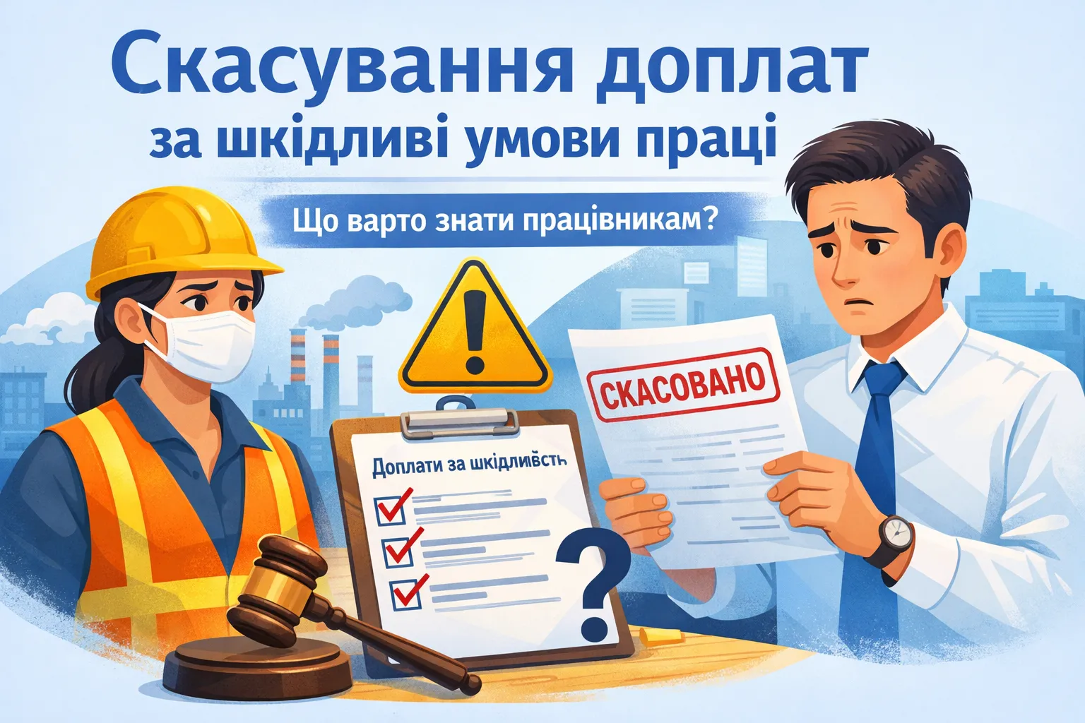 Скасування доплат за шкідливі умови праці: чи потрібно попереджати працівників