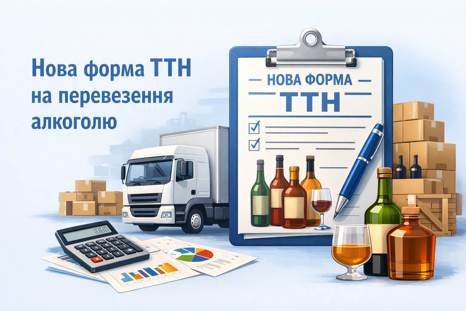 Нова форма ТТН на перевезення алкоголю