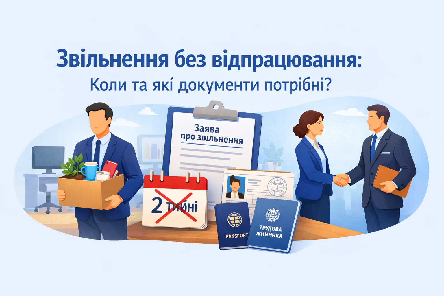Звільнення без відпрацювання двох тижнів: у яких випадках це можливо та які документи потрібні