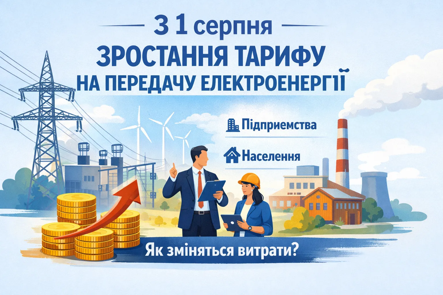 З 1 серпня зросте тариф на передачу електроенергії: як та для кого зміняться ціни