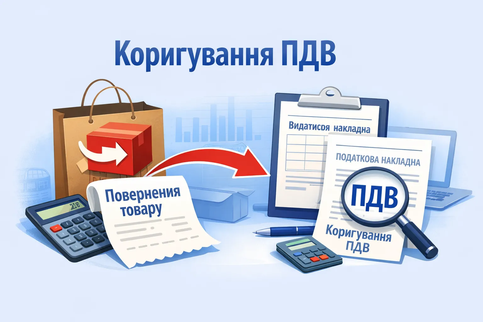 Покупець повертає товар: порядок коригування ПДВ