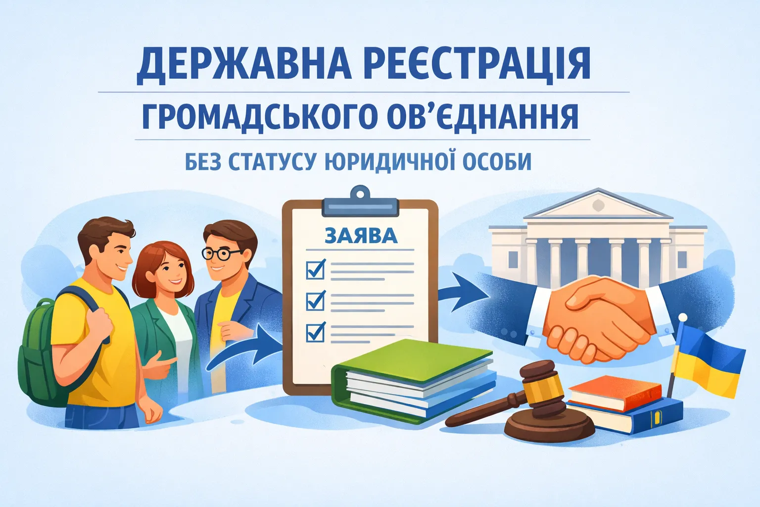 Порядок державної реєстрації громадського об’єднання без статусу юридичної особи