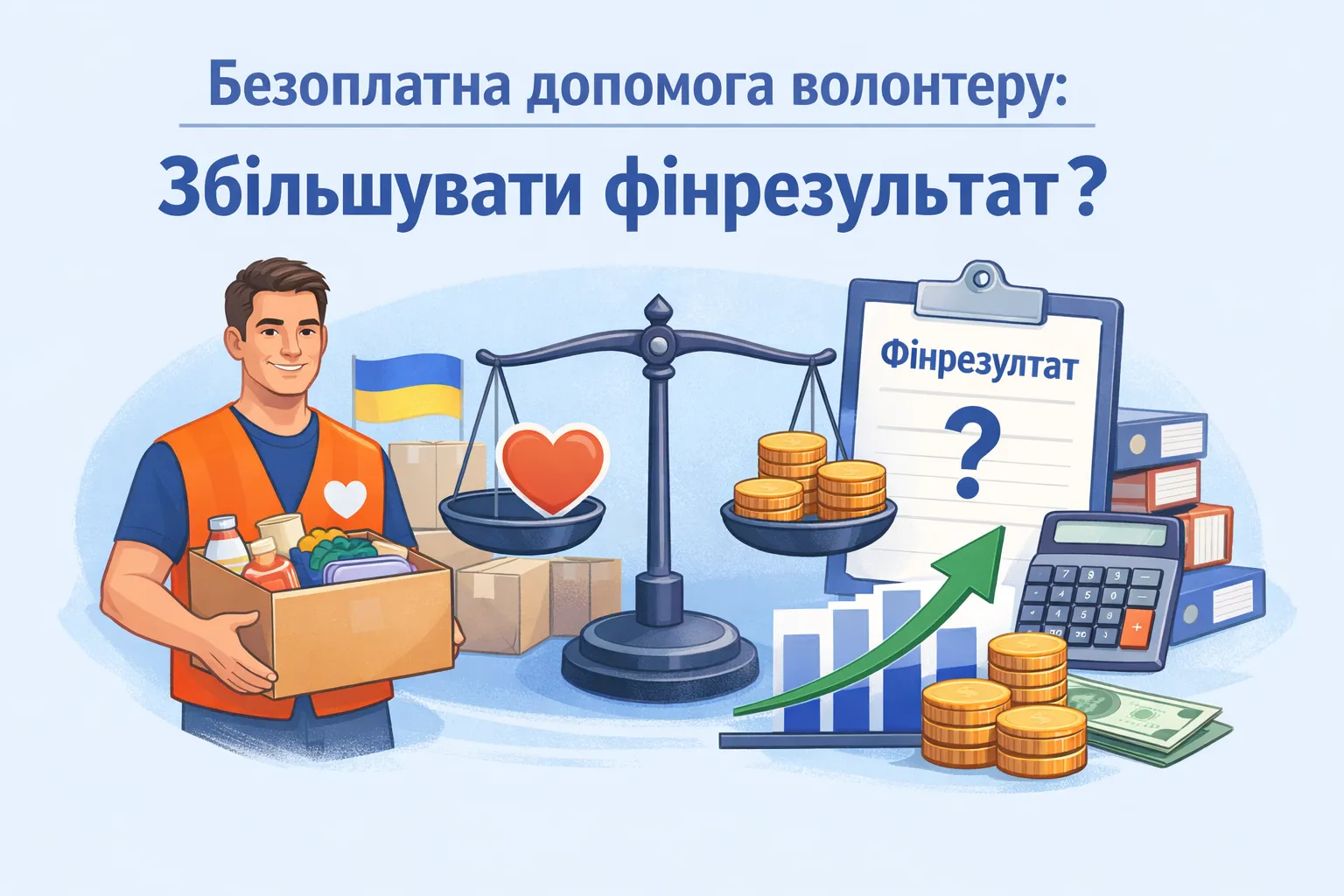 Безоплатна допомога волонтеру: чи збільшувати фінрезультат?