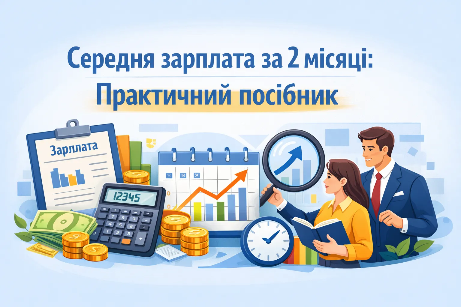 Середня зарплата за 2 місяці: практичний посібник
