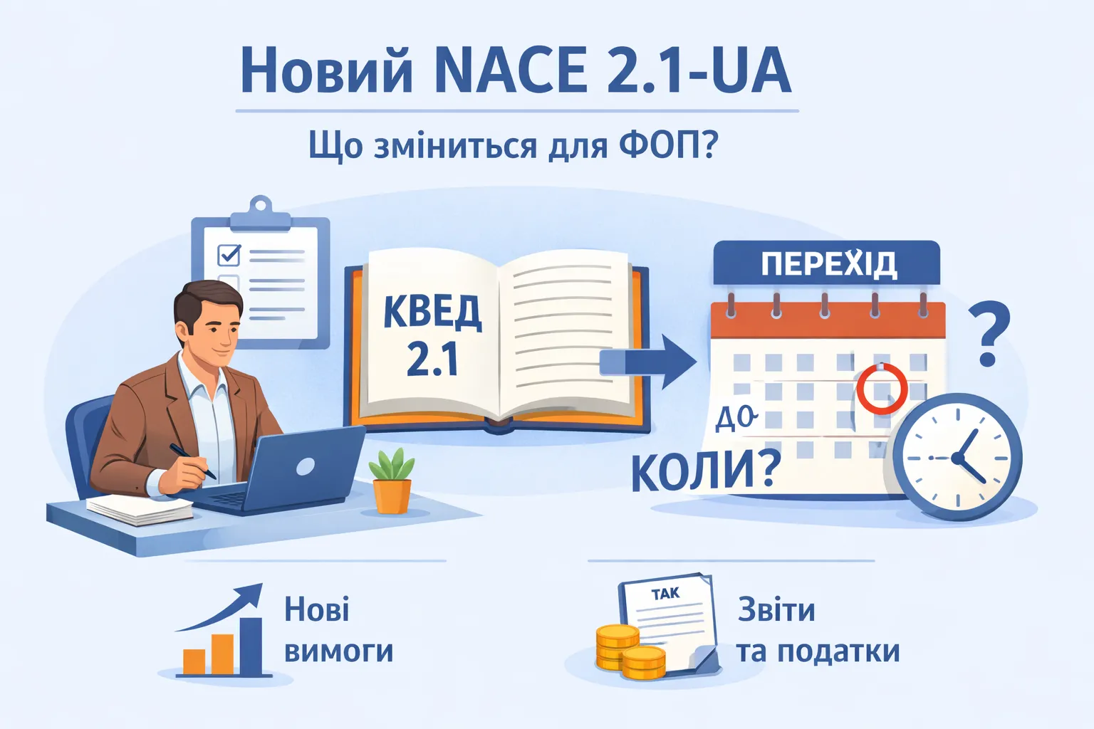 Новий NACE 2.1-UA: що зміниться для ФОП та коли переходити?