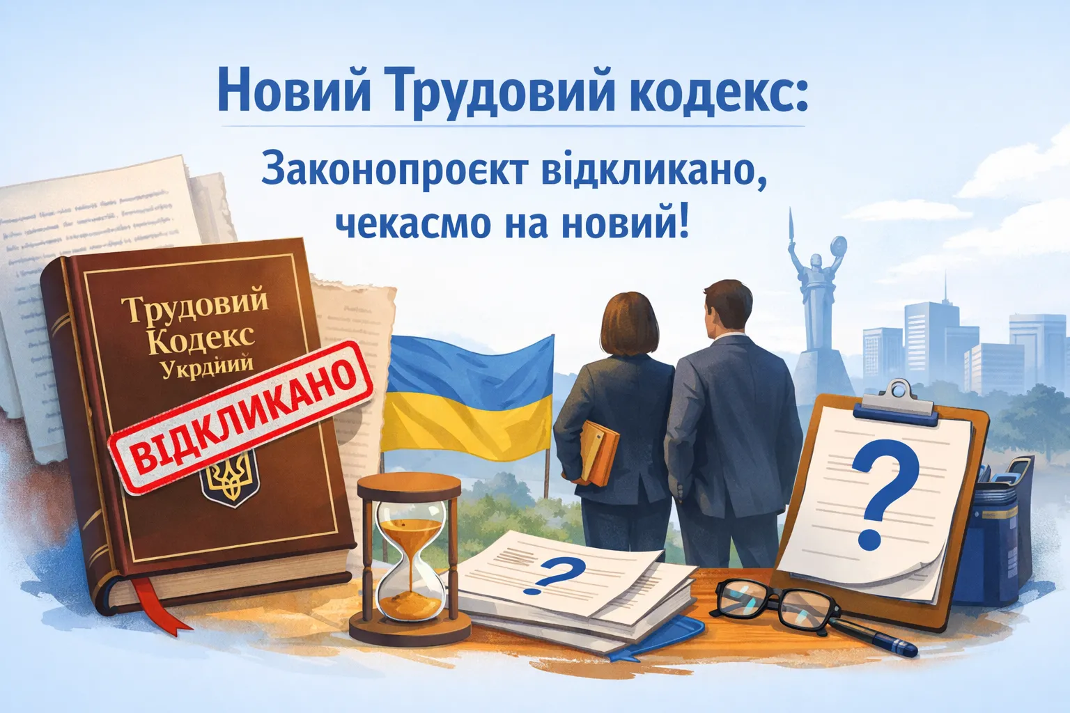 Новий Трудовий кодекс України: законопроєкт відкликано, чекаємо на новий!