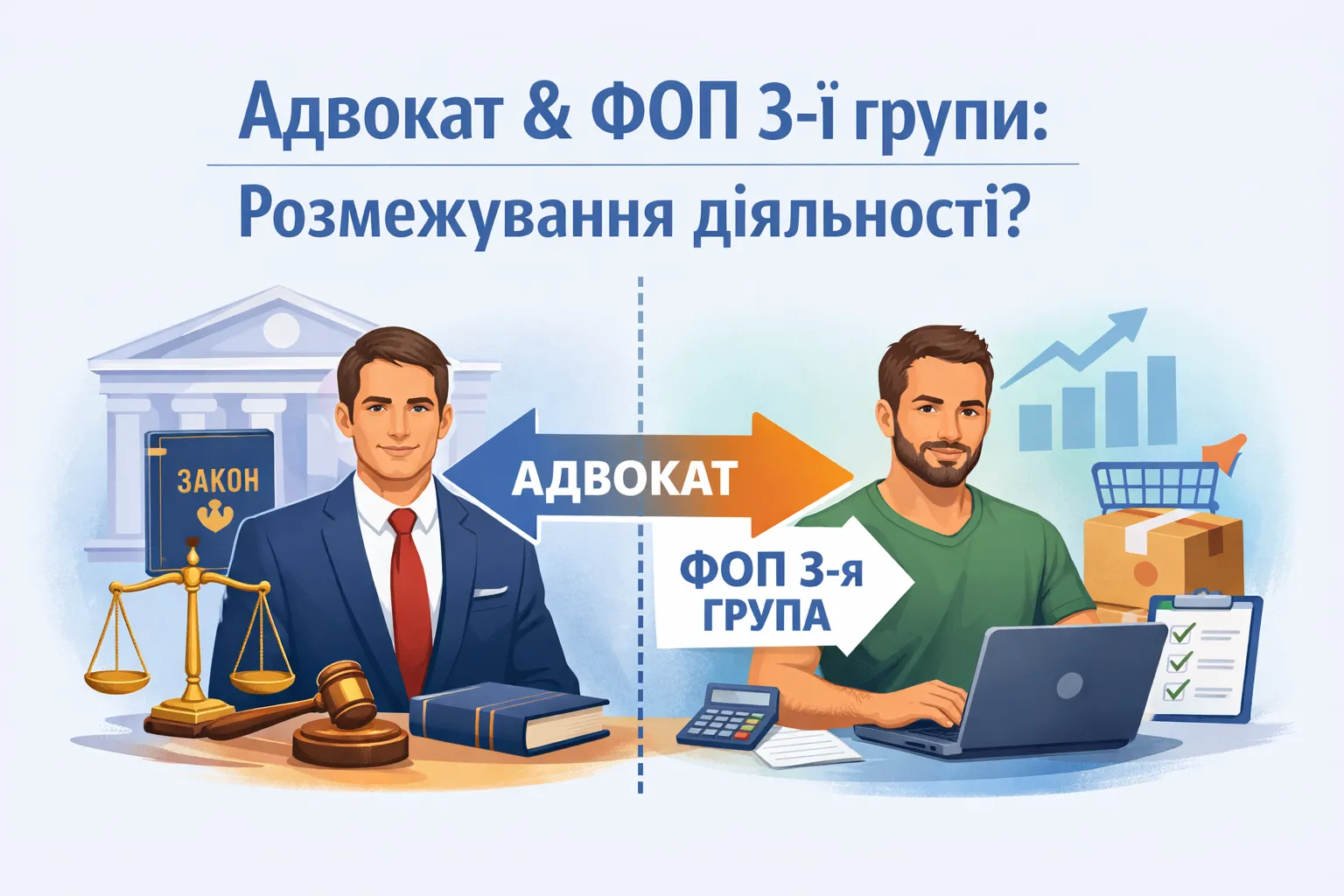 Адвокат & ФОП 3‑ї групи: як розмежувати види діяльності?