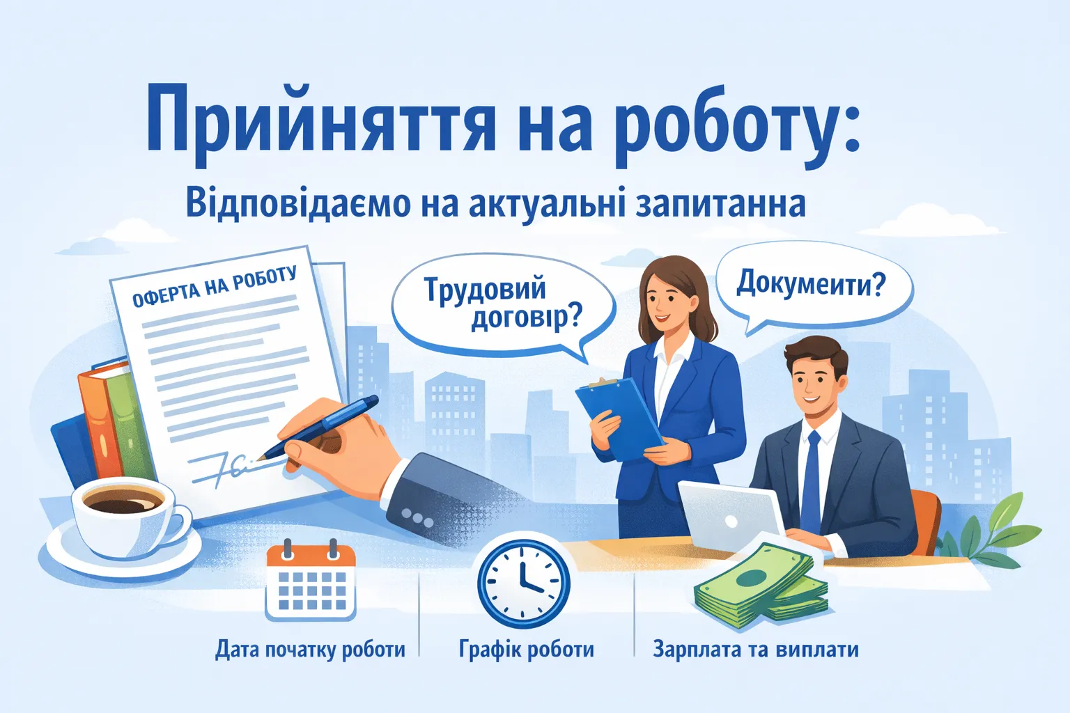 Повідомлення про прийняття на роботу: відповідаємо на актуальні запитання