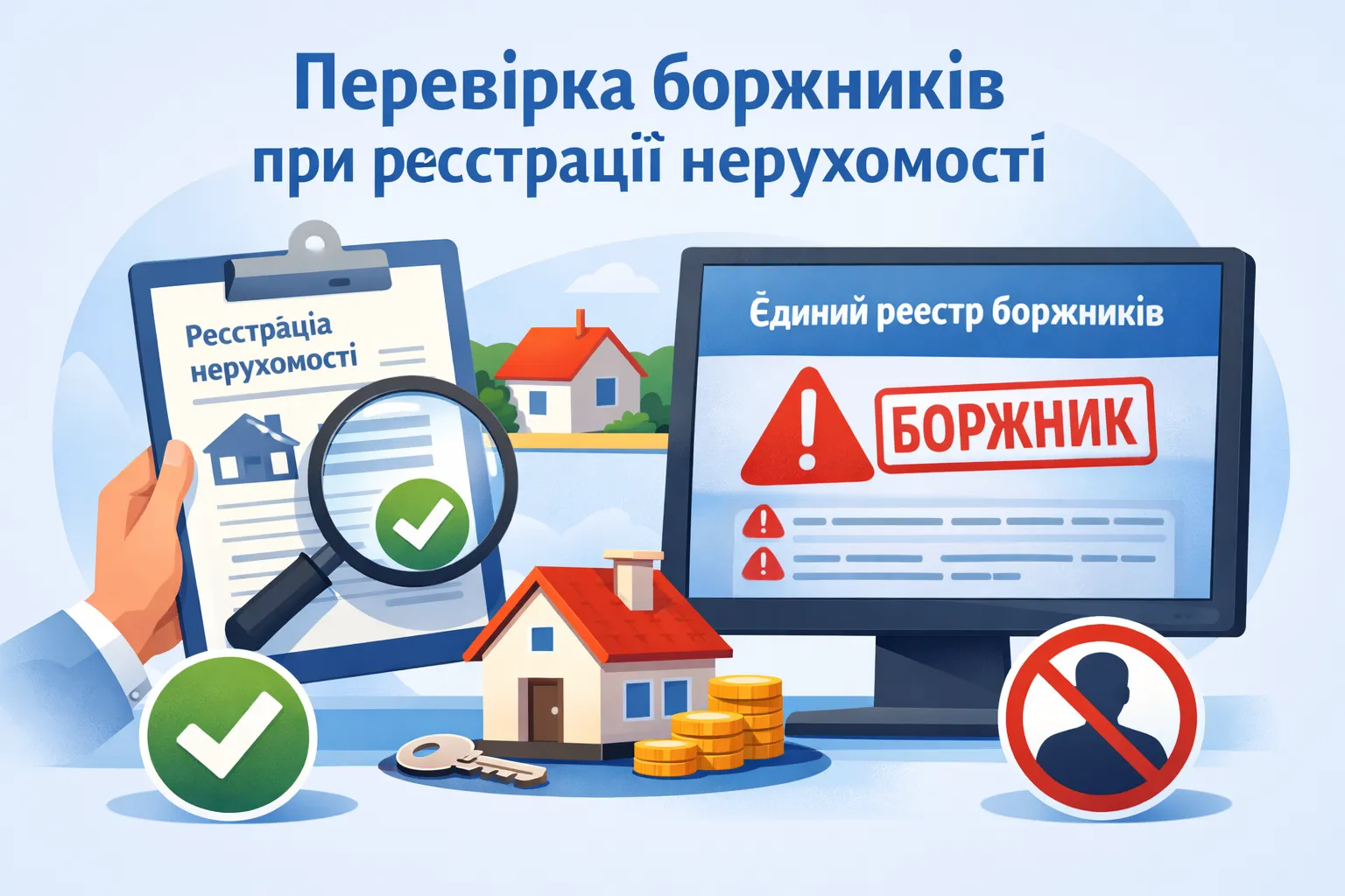 Під час реєстрації нерухомості власників автоматично звірятимуть з Єдиним реєстром боржників: що зміниться Під час реєстрації нерухомості власників автоматично звірятимуть з Єдиним реєстром боржників: що зміниться
