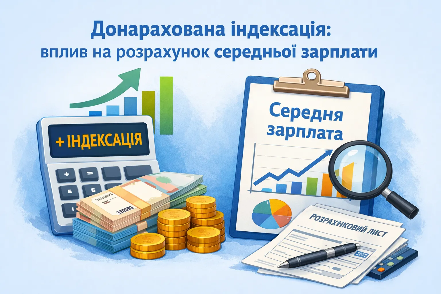 Донарахована індексація: вплив на розрахунок середньої зарплати