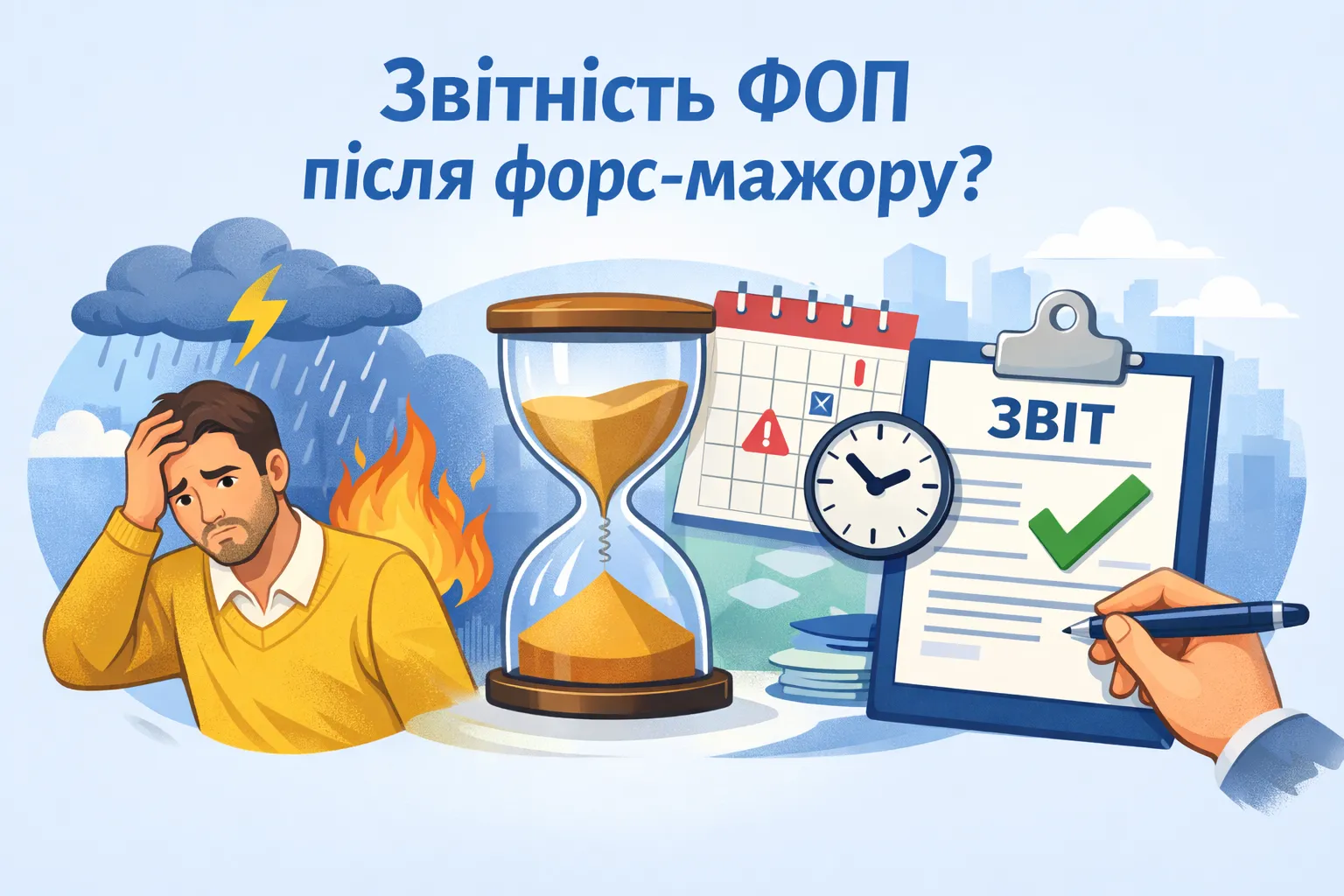 Як і коли ФОП-єдинник може подати звітність після форс-мажору?