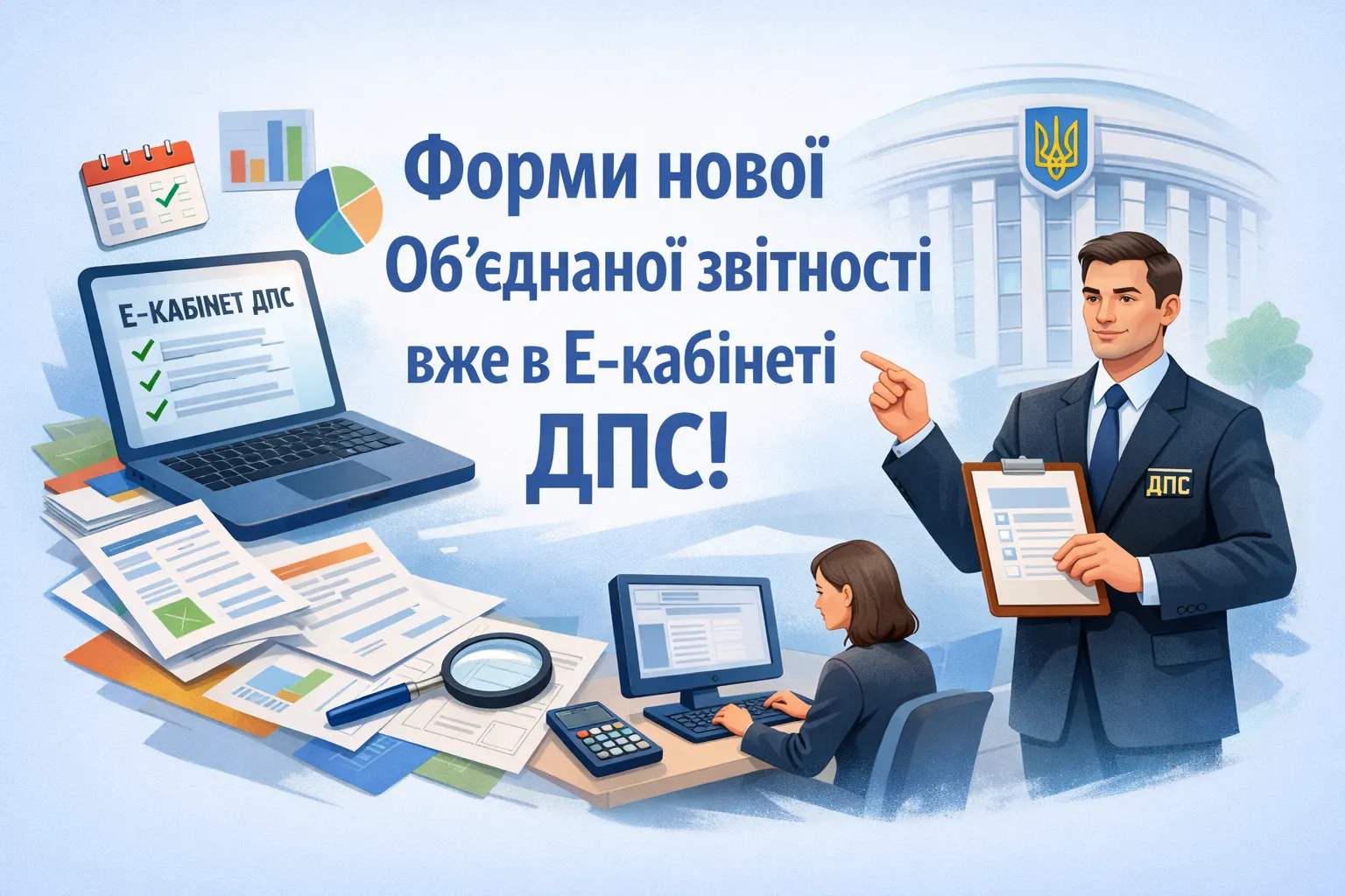 Форми нової Об’єднаної звітності вже в Е-кабінеті в ДПС 