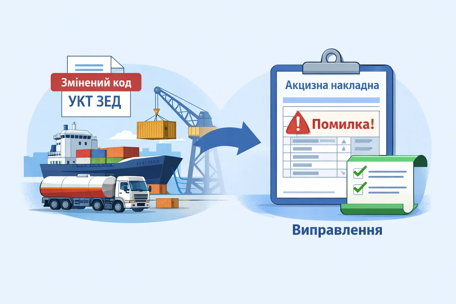 Змінили код УКТ ЗЕД після імпорту пального: як виправити в акцизній накладній Змінили код УКТ ЗЕД після імпорту пального: як виправити в акцизній накладній