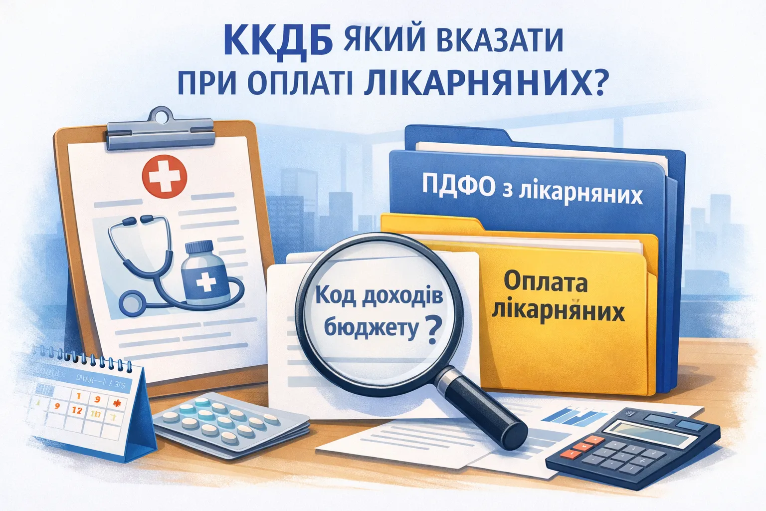 ПДФО з лікарняних: який код класифікації доходів бюджету вказується при оплаті?