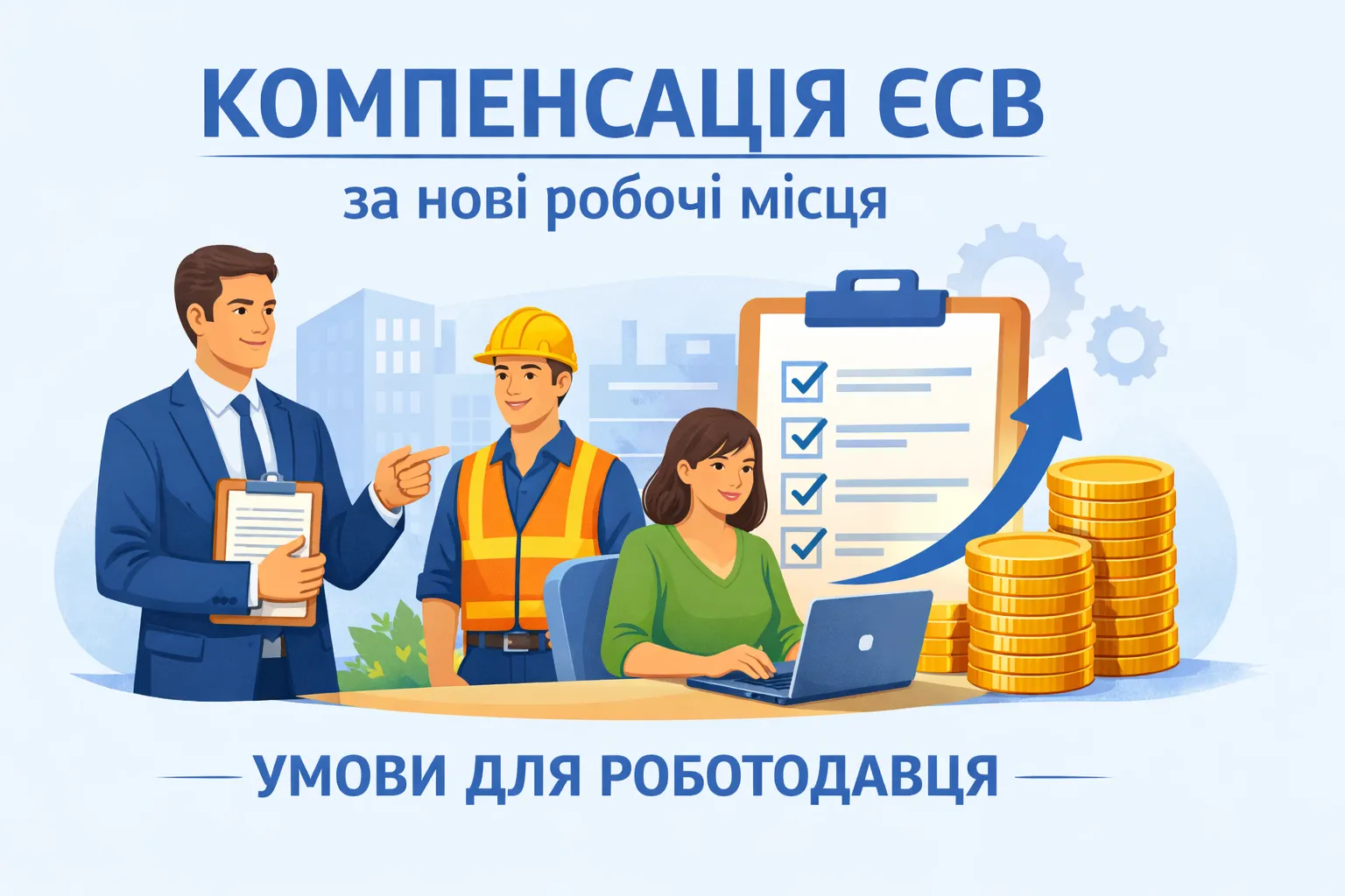 Компенсація ЄСВ за нові робочі місця: умови для роботодавця