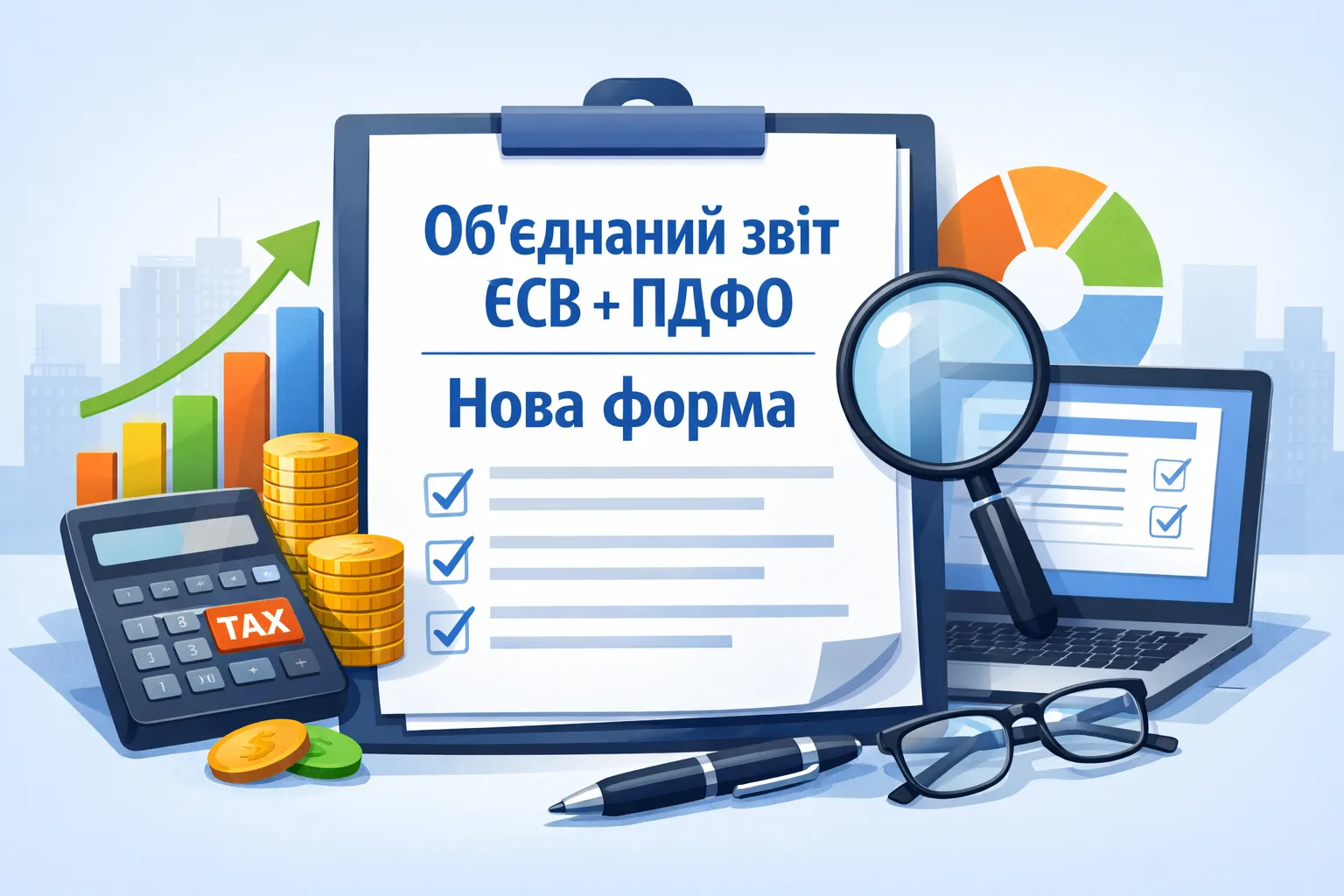 Об’єднаний звіт з ЄСВ та ПДФО: нова форма Об’єднаний звіт з ЄСВ та ПДФО: нова форма