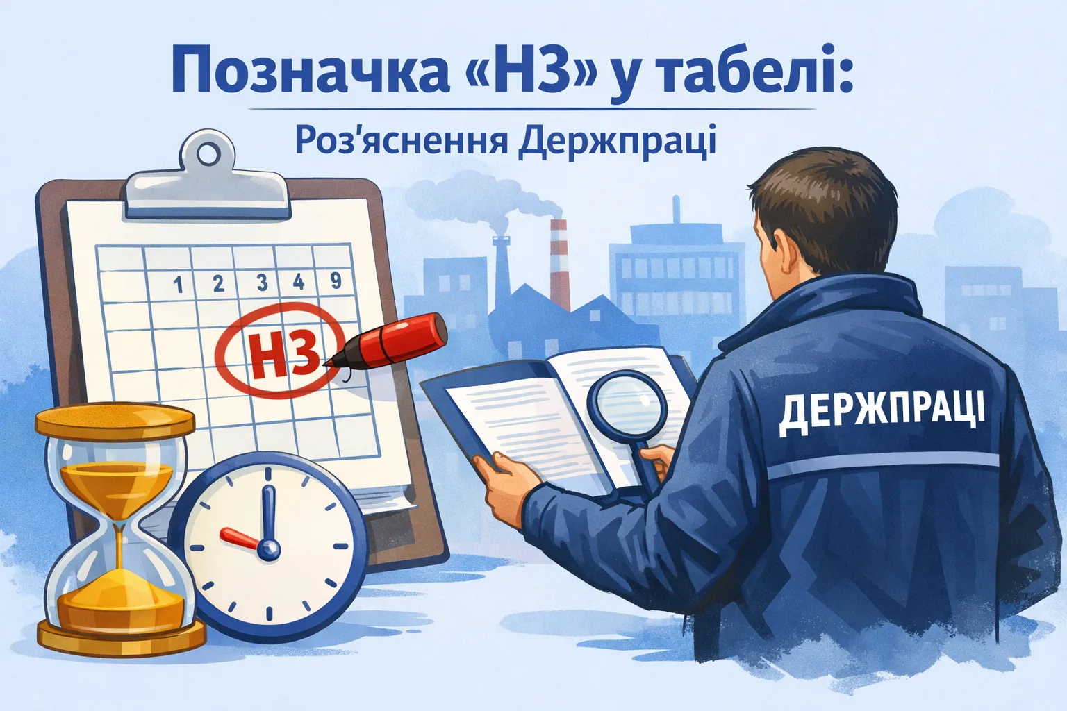 Коли у табелі обліку робочого часу ставлять позначку «НЗ»: роз'яснення Держпраці