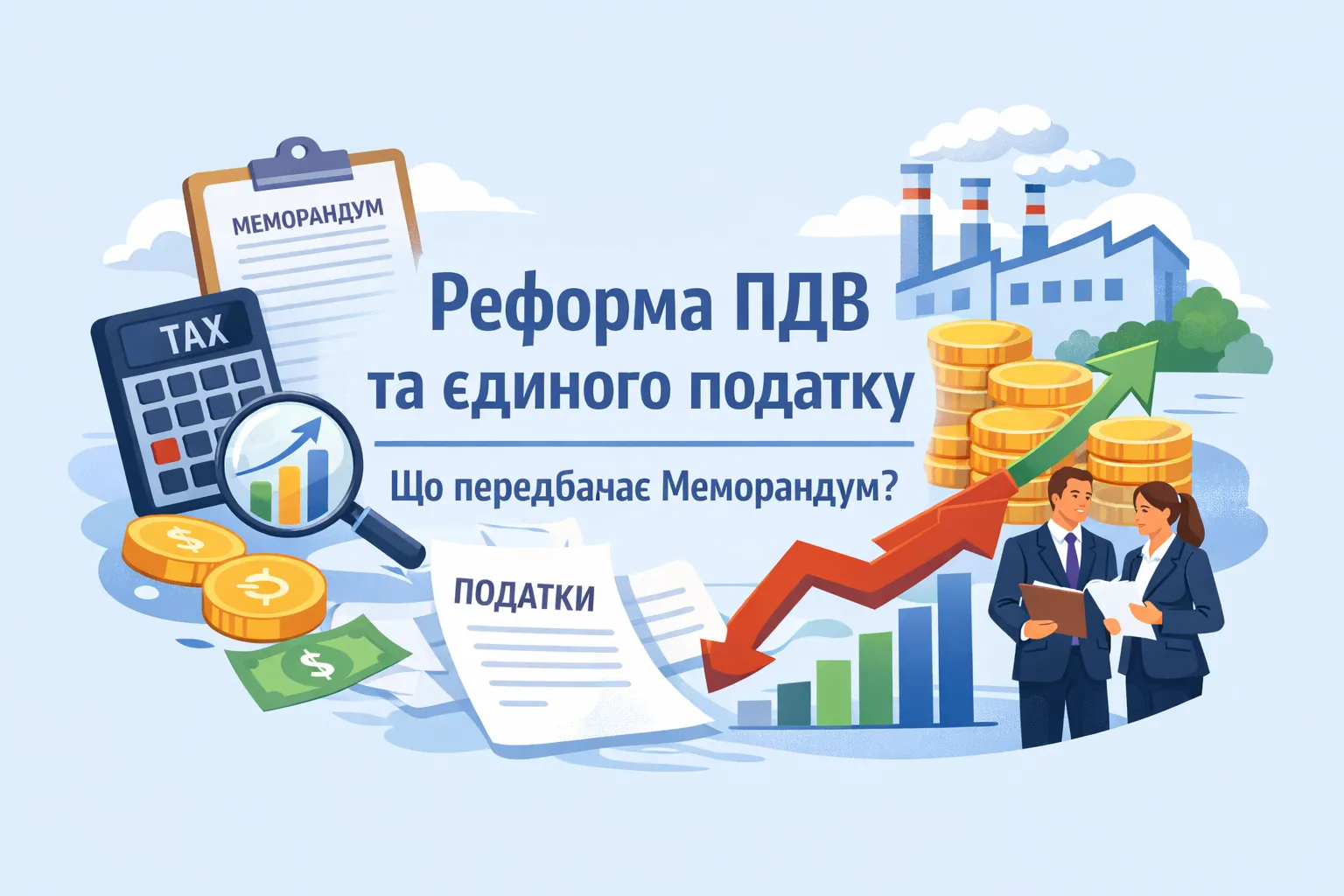 Реформа ПДВ та єдиного податку: що передбачає Меморандум і до чого готуватися бізнесу