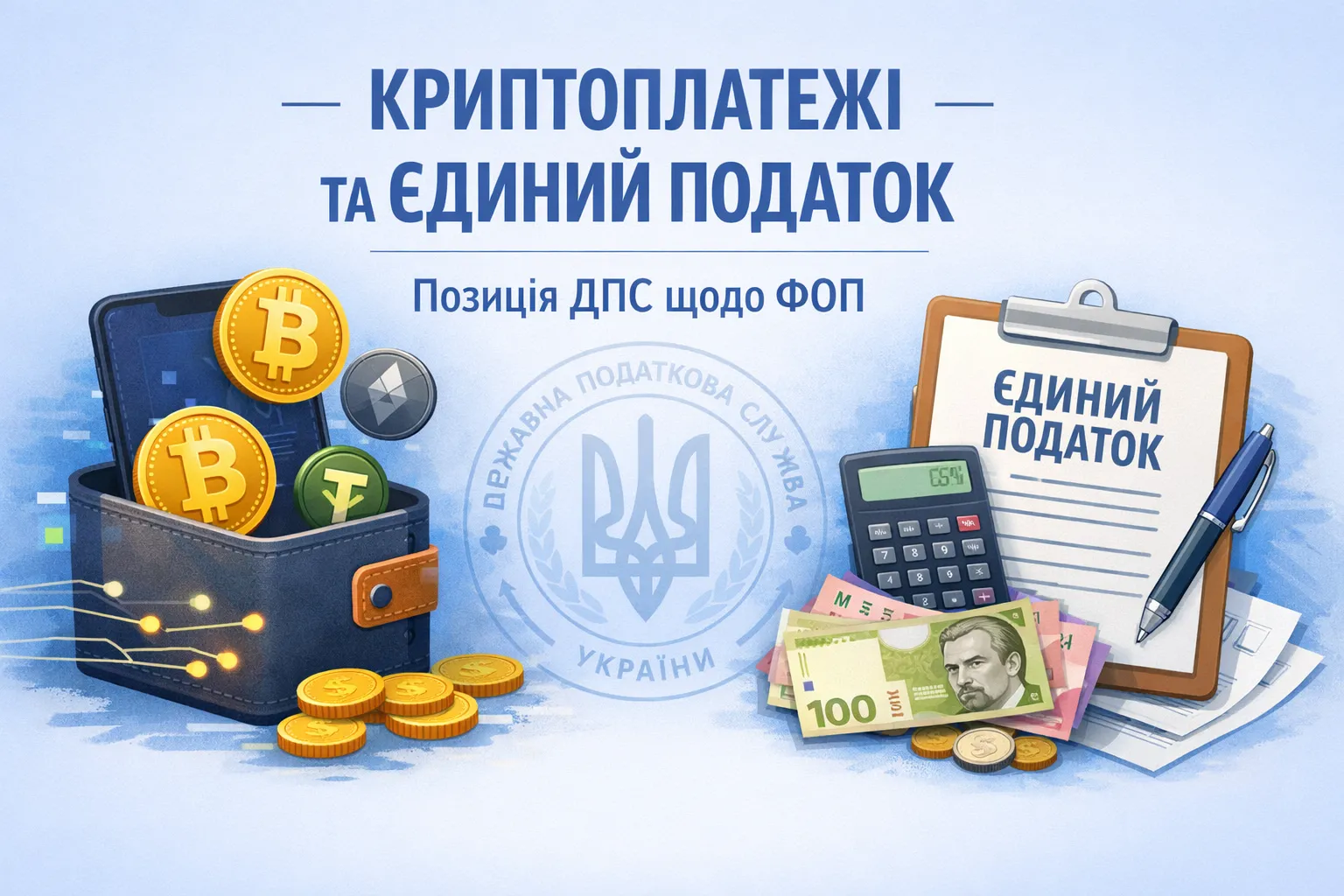Криптоплатежі й єдиний податок: позиція ДПС щодо ФОП