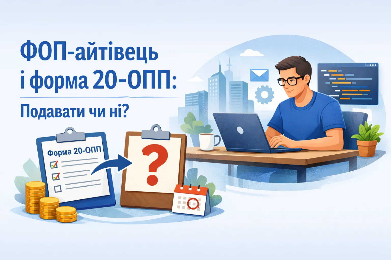 ФОП-айтівець і форма № 20-ОПП: подавати чи ні?