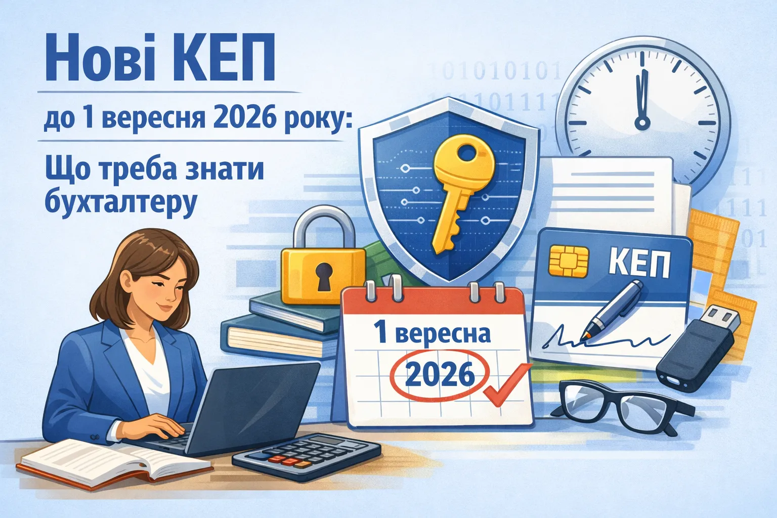 Перехід на нові КЕП до 1 вересня 2026 року: що потрібно знати бухгалтеру