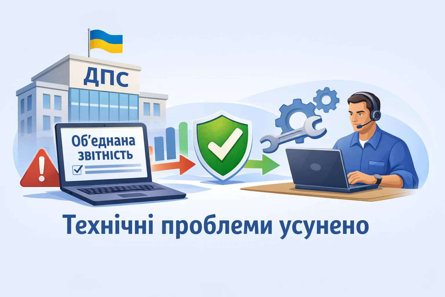 ДПС усунула технічні помилки під час приймання Об'єднаної звітності