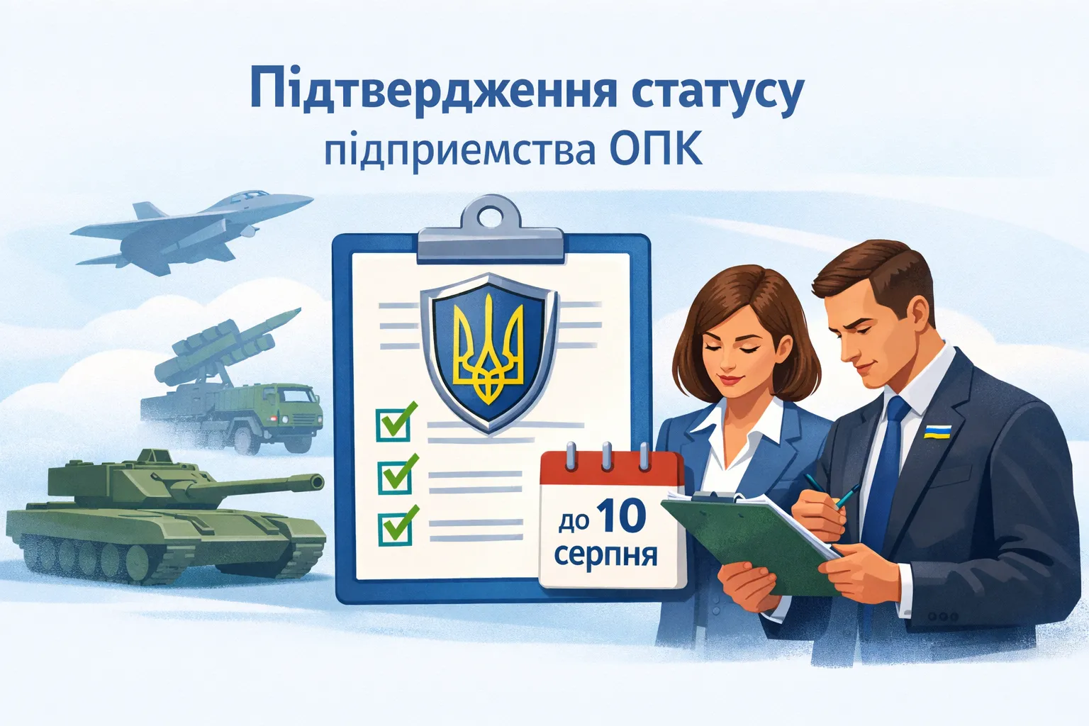 Міноборони роз’яснило: як підприємствам ОПК підтвердити статус для бронювання до 10 серпня