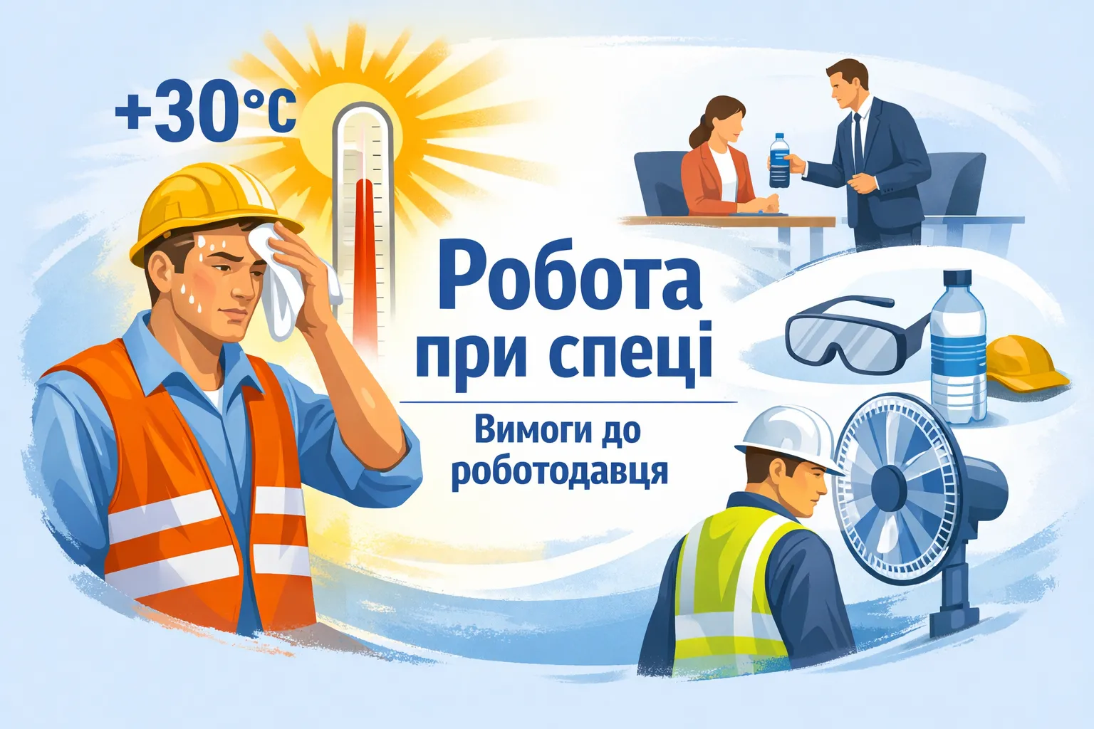 Робота при +30 ºС і вище: які обмеження та вимоги до роботодавця