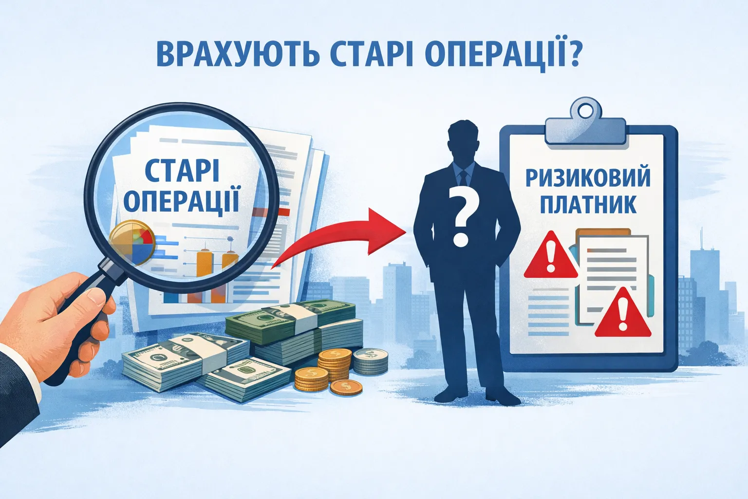 Чи можуть врахувати «старі» операції для визнання платника ризиковим?