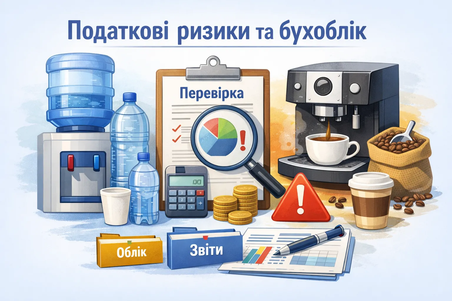 Кулер, вода, кава в офісі: податкові ризики та бухоблік Кулер, вода, кава в офісі: податкові ризики та бухоблік