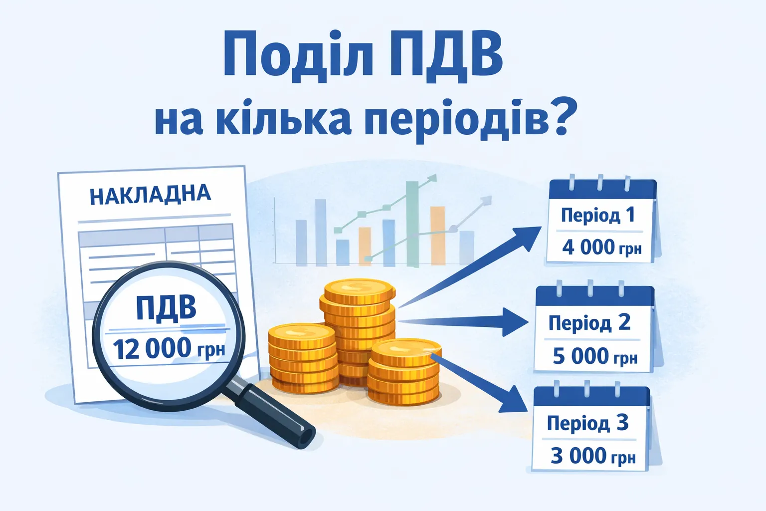 Чи можна ділити ПДВ із однієї накладної на кілька періодів?