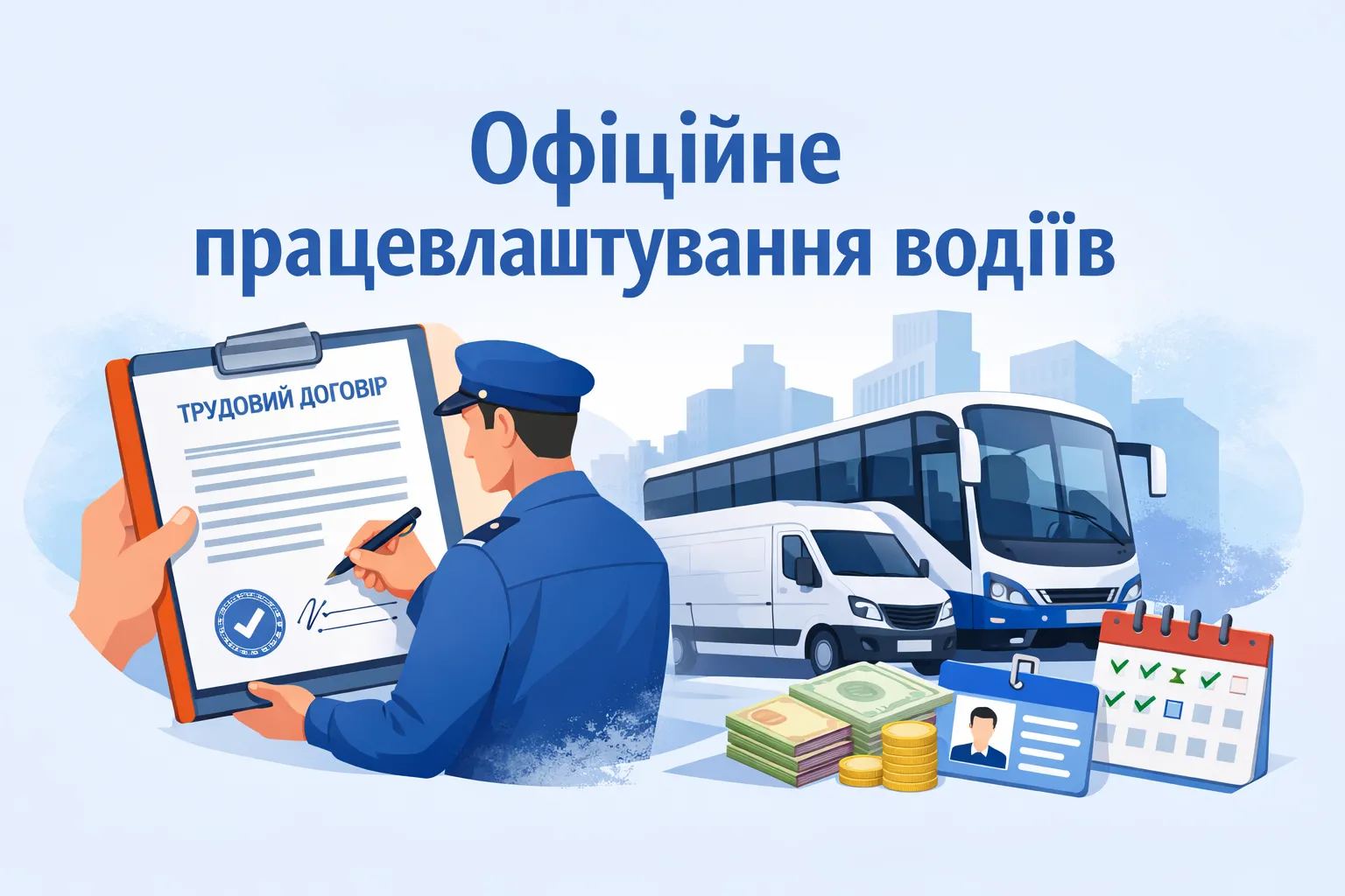 Офіційне працевлаштування водіїв є обов’язковою умовою для перевізників