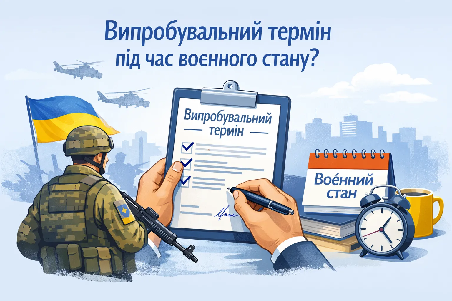 Чи можна під час воєнного стану встановлювати випробувальний термін?